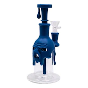 8" Blue Woodpecker Silicone Bong