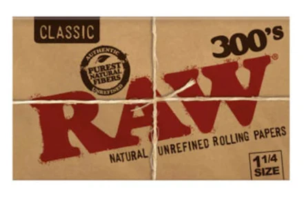 West Coast Gifts - Raw Classic 1 1/4 Rolling Papers 300 Pack