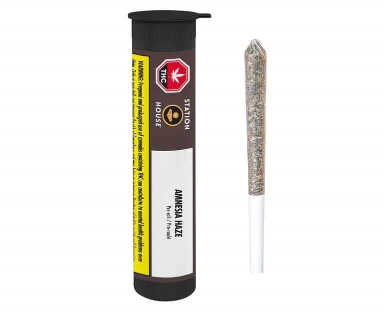 STATION HOUSE - Amnesia Haze 1 x 0.5g Pre-Roll Main Image
