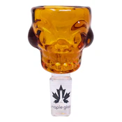 14mm Yellow Creepy Critter Premium Maple Glass Bowl