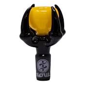 14mm Yellow Hellfire Loop Soul Glass Bowl