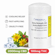 Extra Strength 100mg THC - 2000mg CBD Arnica Relief Stick