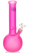 ACC - Red Eye Glass - 12" Frosted Bubble Base - Pink