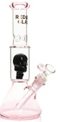 ACC - Red Eye Glass - 11" Dual Chamber Skull Perc