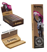 G-Rollz - King Size Slim Rolling Papers+Tips - Unbleached Banksy's Graffiti 'Torch Boy'