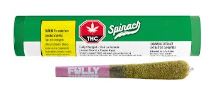 SPINACH - Fully Charged Pink Lemonade Infused Pre-Roll - 1x0.7G