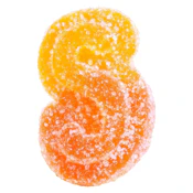 SOURZ by Spinach - Fully Blasted Peach Orange 1:1 THC CBD Gummies - Hybrid - 10x1 Pack