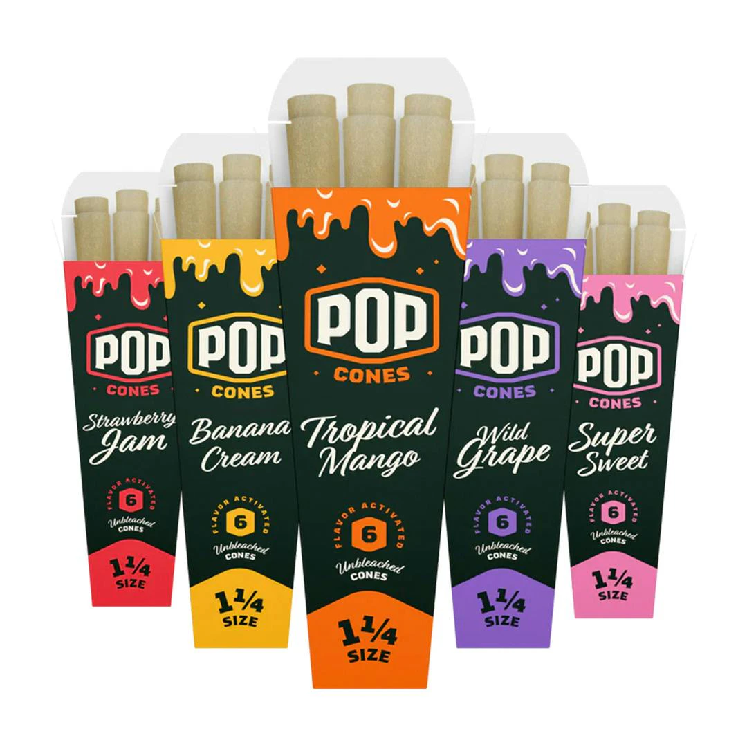 Arsenal - Pop Cones 11/4 Unbleached Variety Pack Pre-rolled Cones Main Image