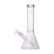 12 inch Beaker - Human Grade - Clear with Pink Accents