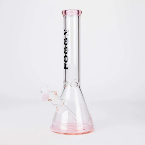ONE WHOLESALE - FOGGX 14" Beaker Glass pink Bong 7mm Thick