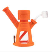 Ooze | Hyborg Silicone 4-in-1 Bong | Orange Burst