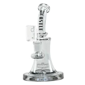Castle Glass - 8.5" Bell Rig - Silver