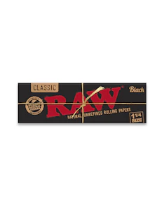 RAW - RAW - Black 1-1/4 Rolling Papers