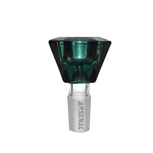 Smoke Arsenal - Smoke Arsenal - Arsenal Diamond Cut Glass Bowl - 18mm - Teal