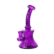 Castle Glass - 7" Mini Electroplated Rig - Purple
