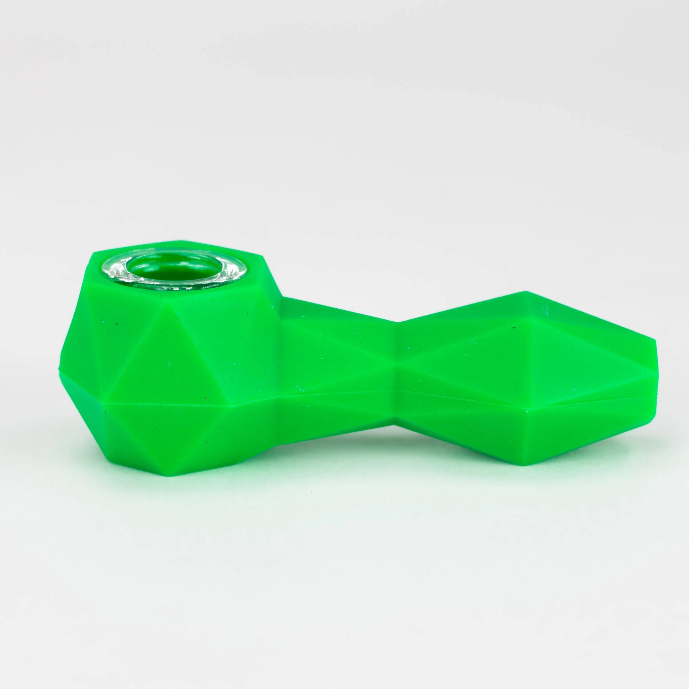 Diamond Silicone Pipe - Green