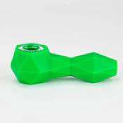 Diamond Silicone Pipe - Green