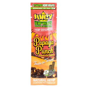 Juicy Jays - Juicy - Terp Enhanced Hemp Wraps - Papaya Punch