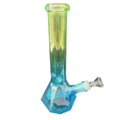 10" Diamond Bong - Green/Yellow