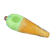 5" Ice Cream Glass Pipe - Green