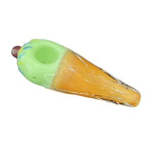 Lucx - 5" Ice Cream Glass Pipe - Green