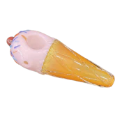 5" Ice Cream Glass Pipe - Pink