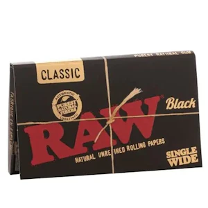 RAW - Raw - Black Single Wide Rolling Papers