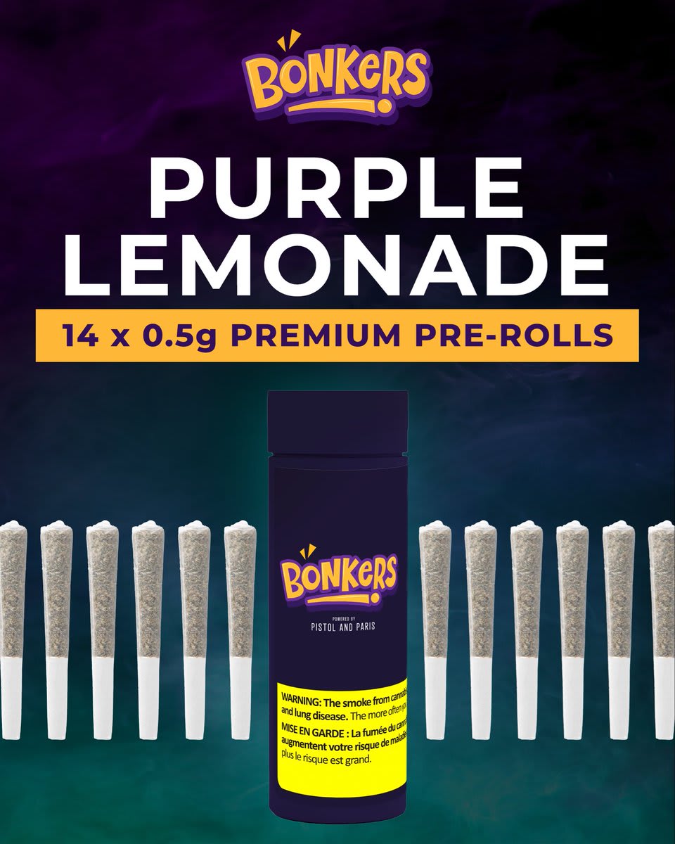 14 x 0.5g Purple Lemonade Pre-Rolls