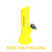 Piece Maker Kali Go! 8.5" Silicone Beaker with Attached Kap Lid - Free Solo Yellow