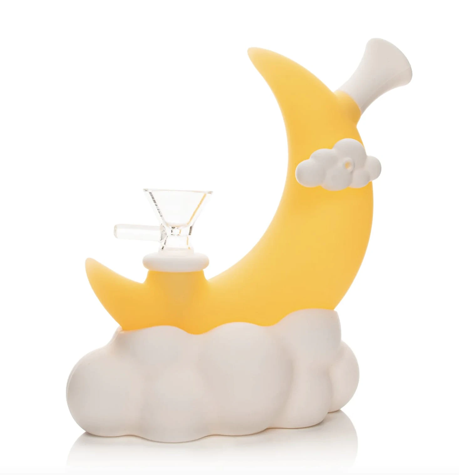 LIT - 6.5" Glow-in-the-Dark Moon Water Pipe Main Image