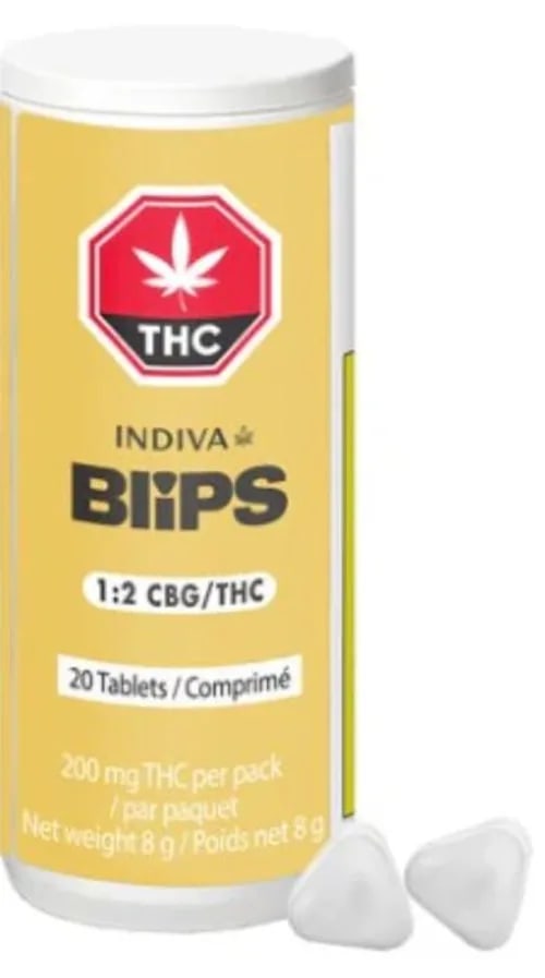 Blips 1:2 THC/CBG 25 x 0.45g Tablets