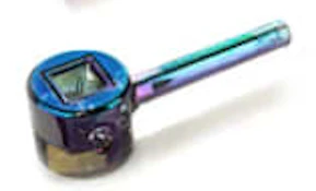 GREEN METALLIC 4.5" TERMINATOR CIRCLE HAND PIPE