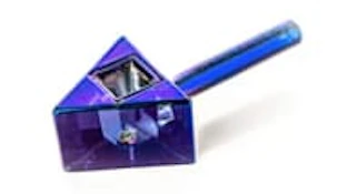 BLUE METALLIC 4.5" TERMINATOR TRIANGLE HAND PIPE