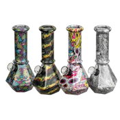 6 Inch Prism Mini Glass Bong Art Design