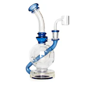 8" Nucleus Concentrate Bubbler - Sapphire Blue