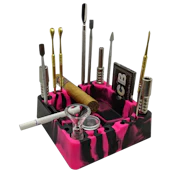 Silicone Ashtray with Accessory Organizing Slot Holders