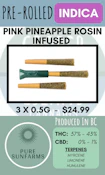 PURE SUNFARMS - 3PK PINK PINEAPPLE ROSIN INFUSED PRS