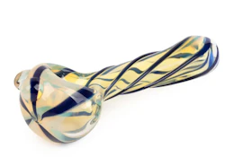 ACC - Red Eye Glass - 3.25" Blue Nugget Pipe