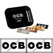 OCB ROLLING TRAYS WITH 4 PACKS OF OCB 1-1/4 PAPERS
