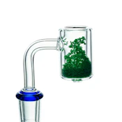 14mm Hemper Thermo Chromic Quartz Banger w/ Color Changing Crystals (Green)