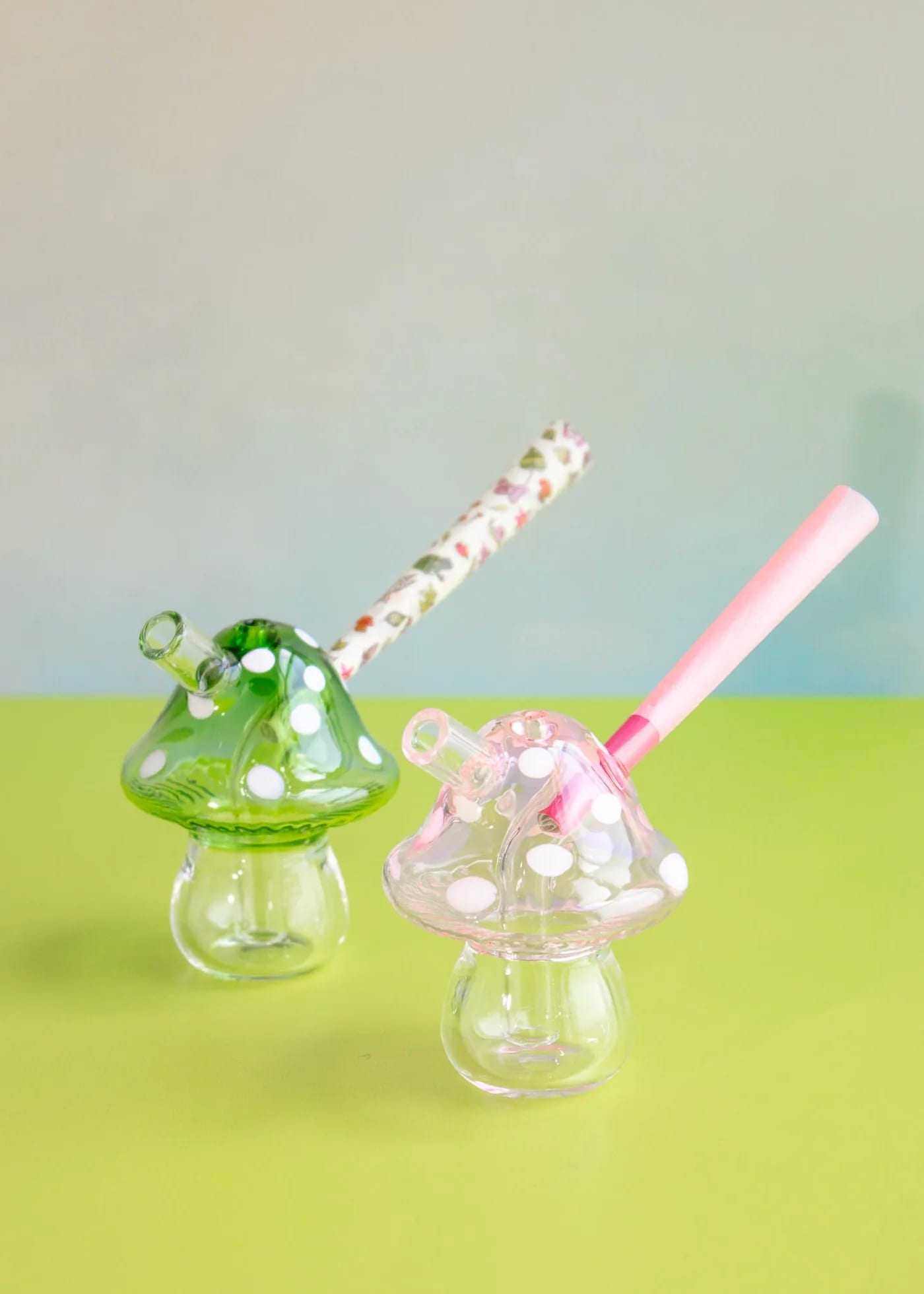 Mushroom Joint Bubbler - Green
