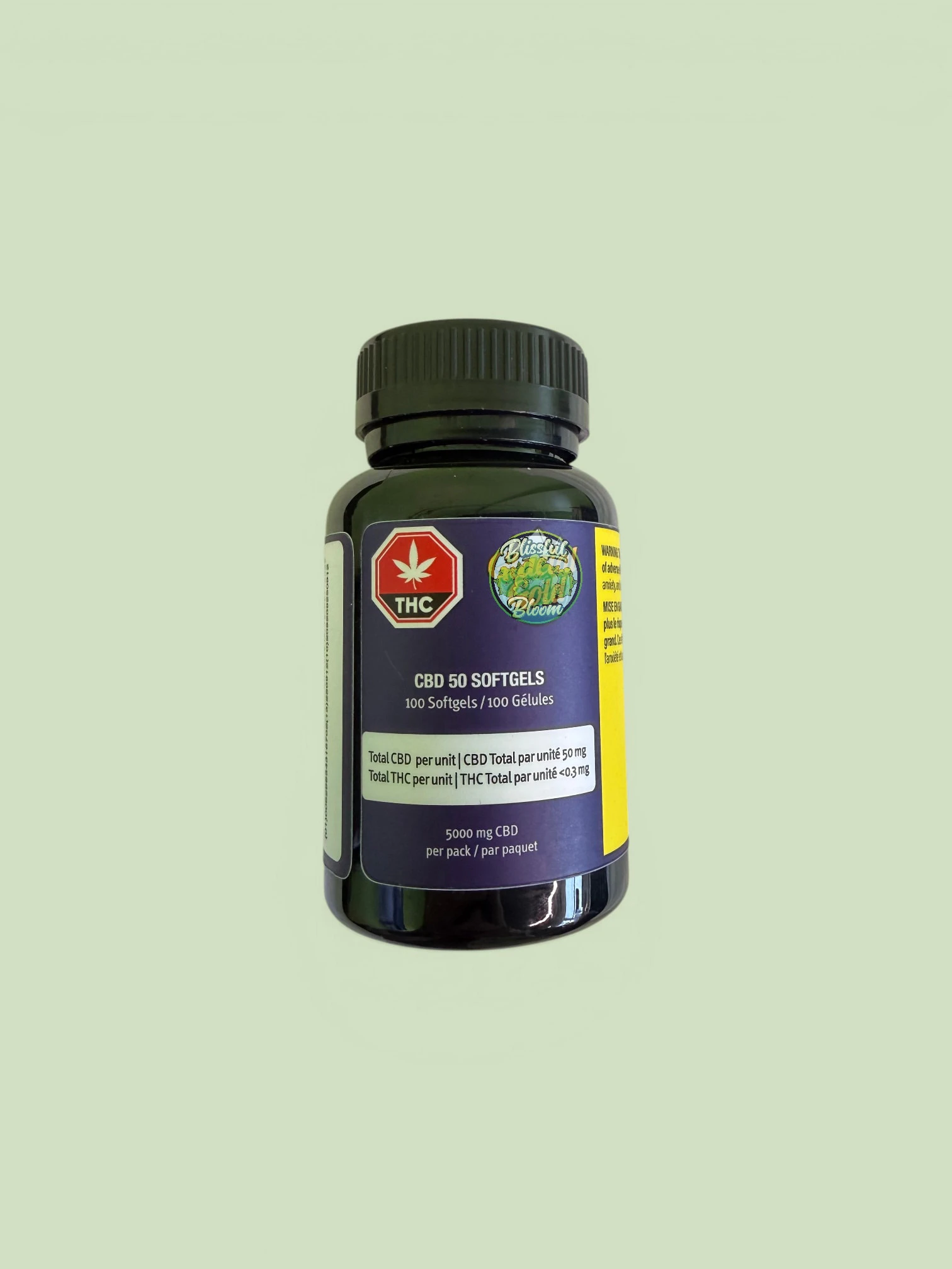 Glacial Gold - Glacial Gold - CBD Soft Gels 100x50MG Main Image