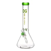 14" 5mm OG Original Colored Rim Beaker (Green)