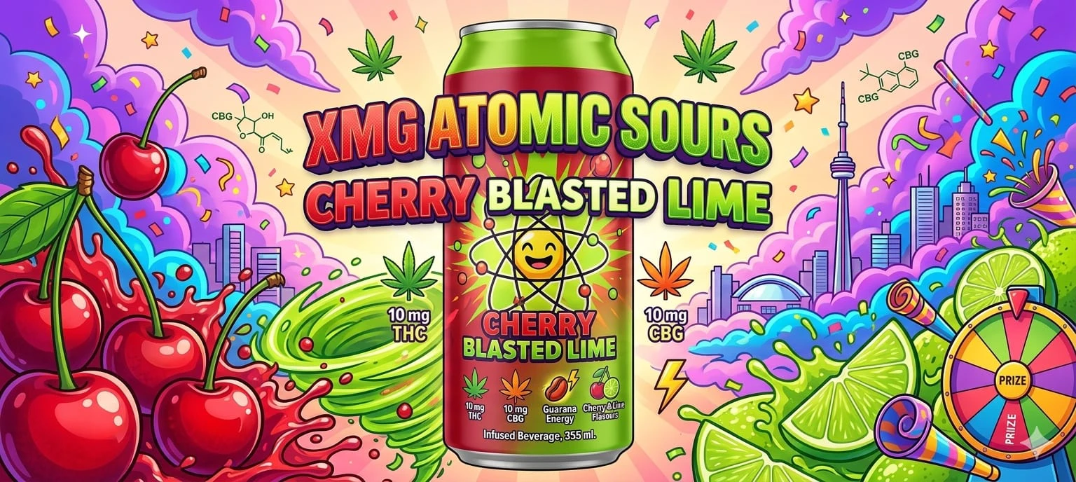 XMG Atomic Sours - Cherry Blasted Lime Beverage | XMG Atomic Sours Main Image