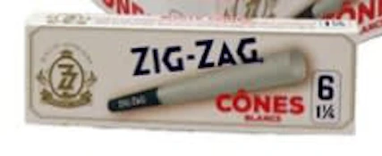 Zig Zag White 1 1/4 Pre-Roll Cones
