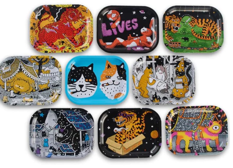 SlimJim X Jacob 9 Lives Rolling Tray