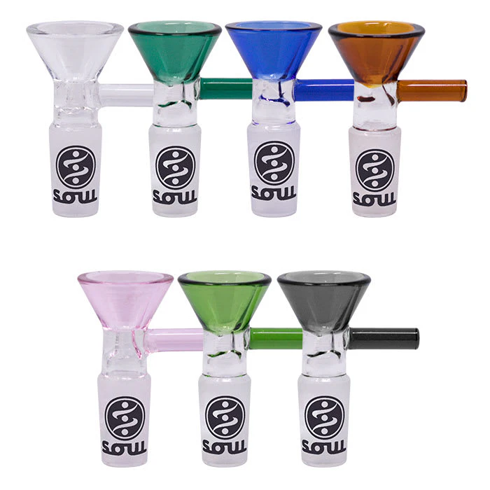 Soul - Assorted Glass Honey Comb Bowl With Straight Handle 14MM Main Image