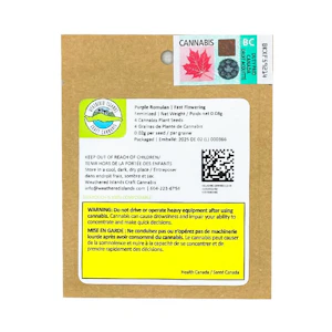 Weathered Islands Craft Cannabis - Purple Romulan | Fast flowering feminized | 4 Seeds