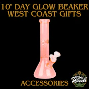 10" Day Glow Beaker - Orange