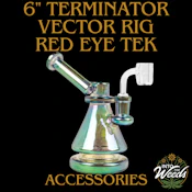 6" Terminator Vector Concentrate Rig - Metallic Green